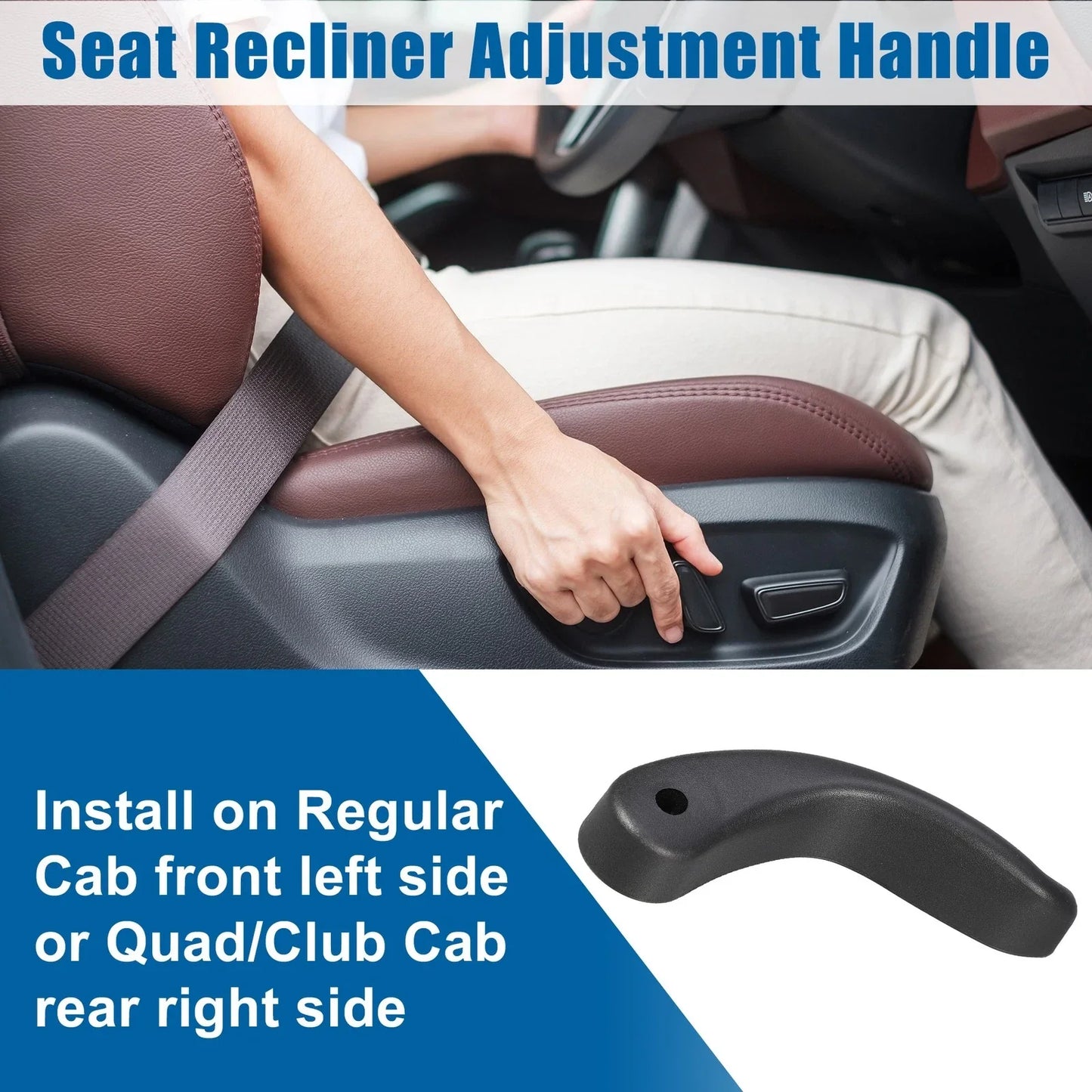 Seat Recliner Handle Lever for Dodge Ram 1500 2500 3500 (2010-2023)