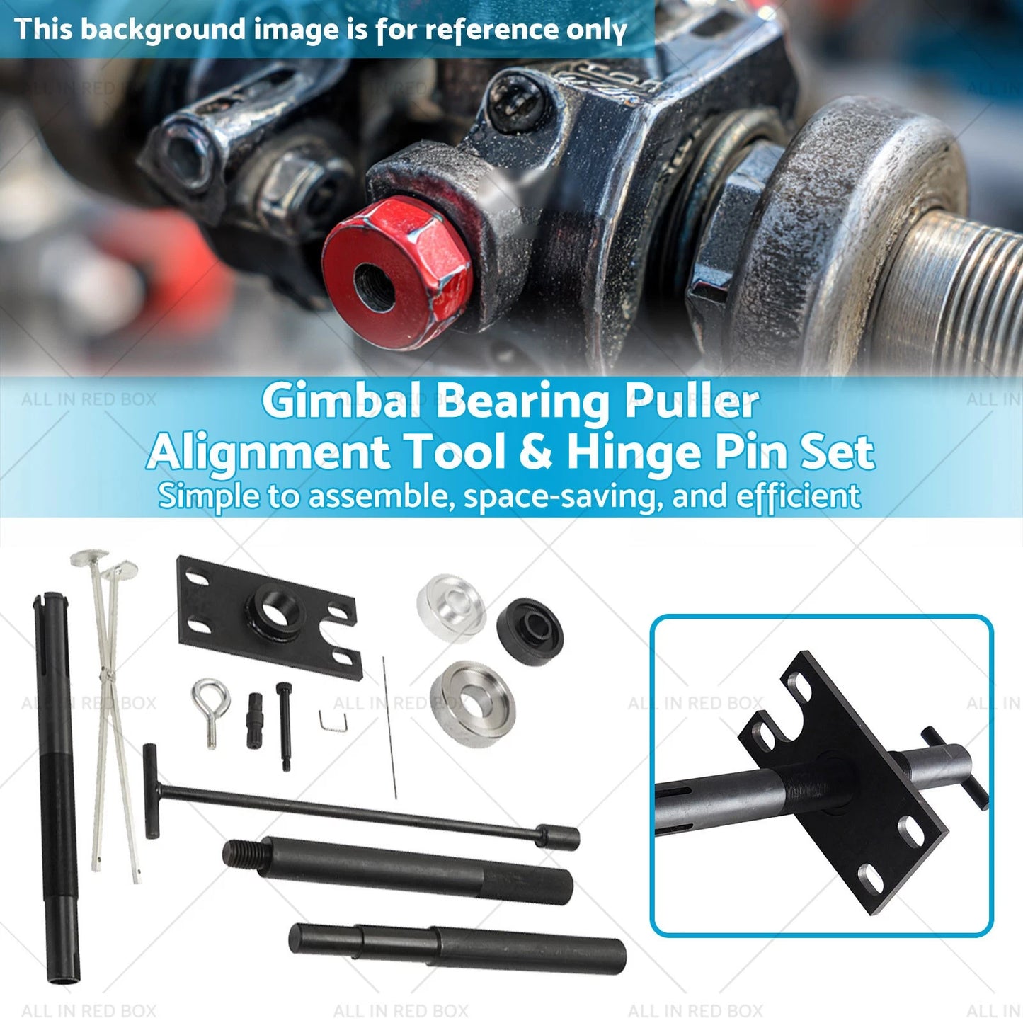 Gimbal Bearing Puller & Hinge Pin Set for Alpha 1 MR