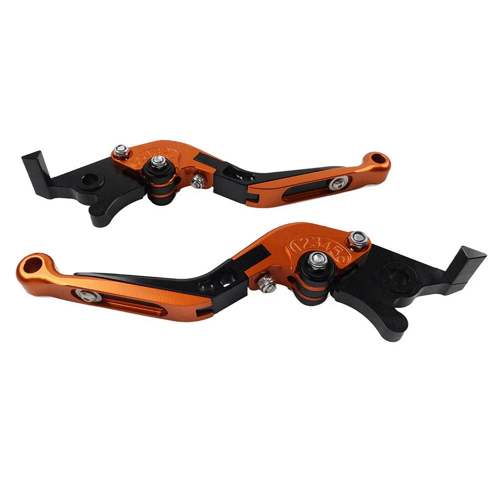 CNC Orange Extendable Brake Clutch Levers for Suzuki GSXS125 GSXR150 (2017-2019)