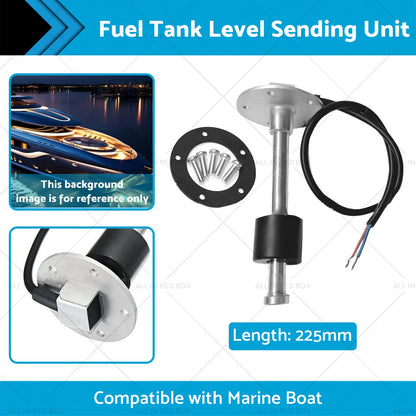 225mm Marine Boat Fuel Tank Level Sending Unit Sensor 240-33ohm