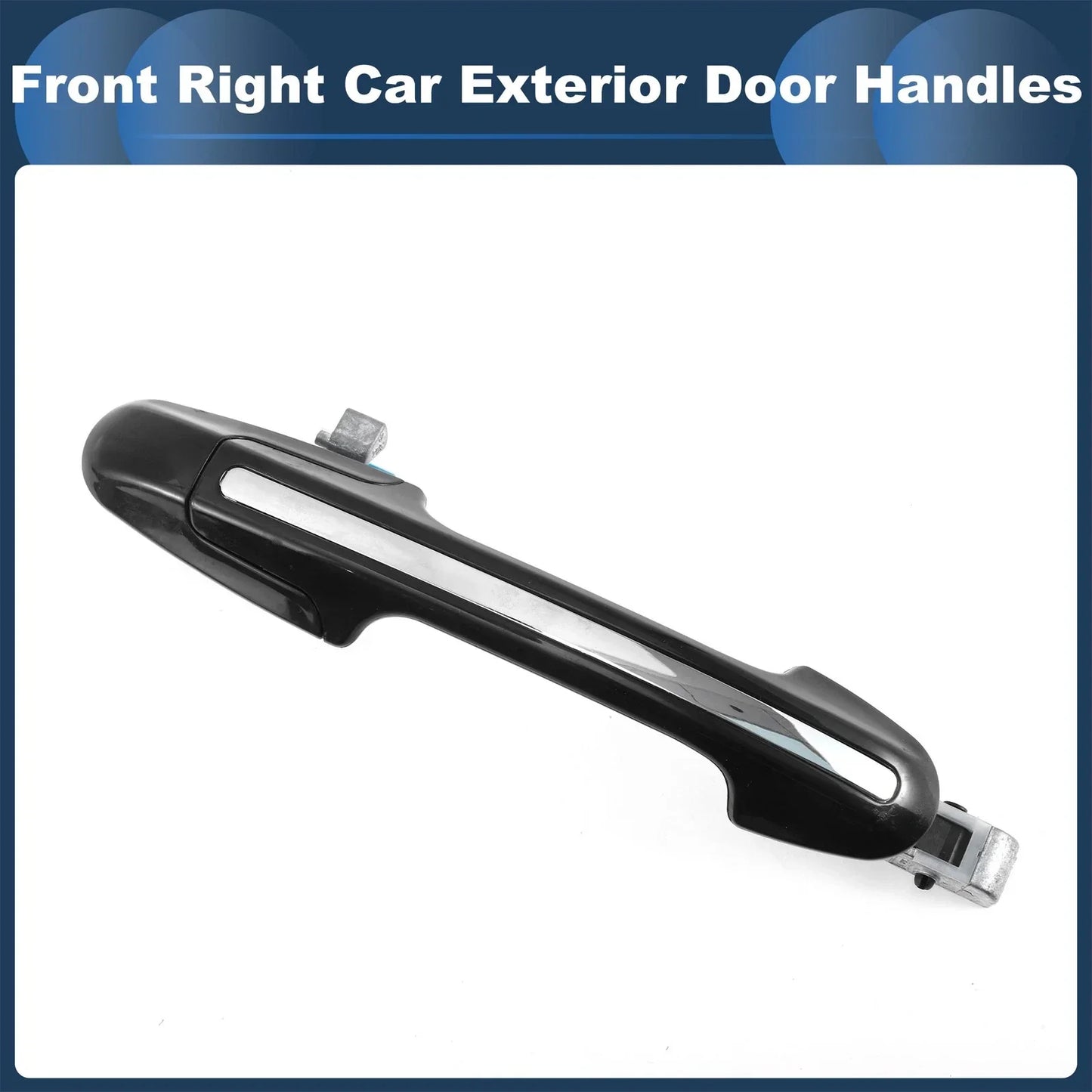 Front Right Exterior Door Handle for Honda Accord (2003-2007) Silver Tone