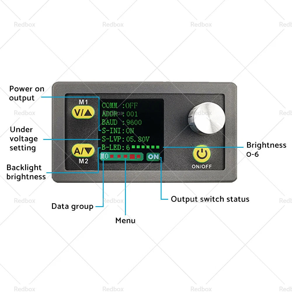 Adjustable Regulated Power Supply Buck Boost Converter DC 36V 5A for AU