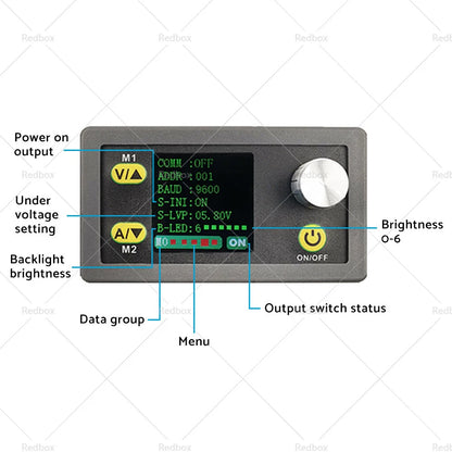 Adjustable Regulated Power Supply Buck Boost Converter DC 36V 5A for AU