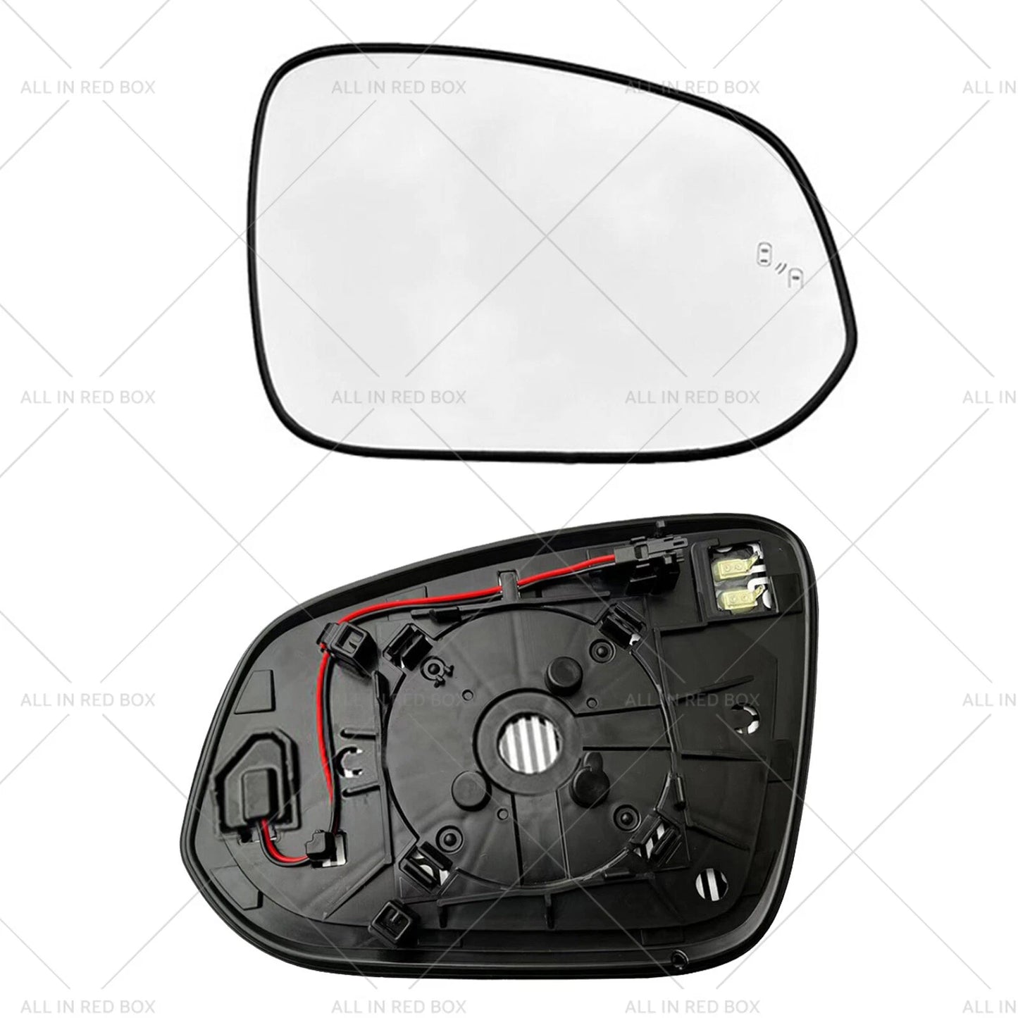 Right Driver Side Heated Mirror Glass for Toyota RAV4 (2016-2018)