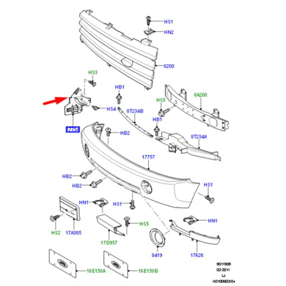 Front Bumper Mount Bracket for Land Rover Range Rover (2003-2009)