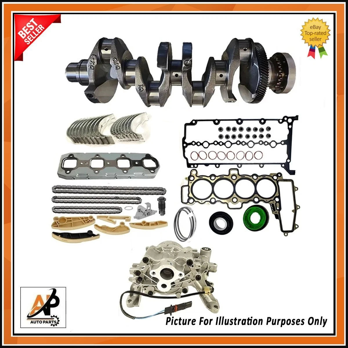 Crankshaft Rebuild Kit Replacement for Jaguar XF Sportbrake 2.0D (2017–2019)