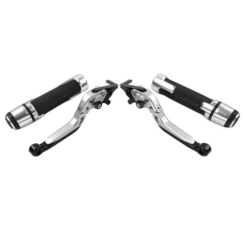Folding Extendable Brake Clutch Levers & Handlebar Grips for Suzuki TL1000R (1998-2003)