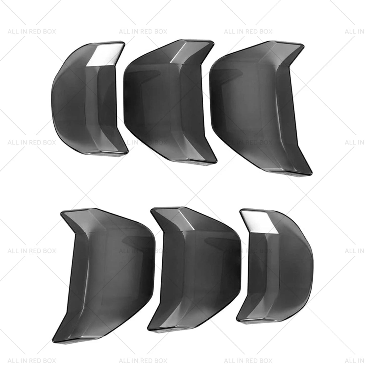 6 x Car Tail Light Lamp Cover Trim for Ford Mustang GT (2018-2022)