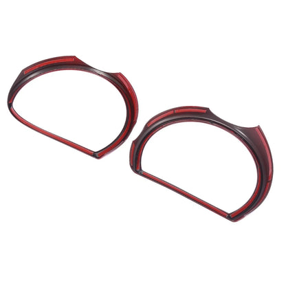4 x Red Headlight Cover Decor Rings for Dodge Challenger (2015-2021)