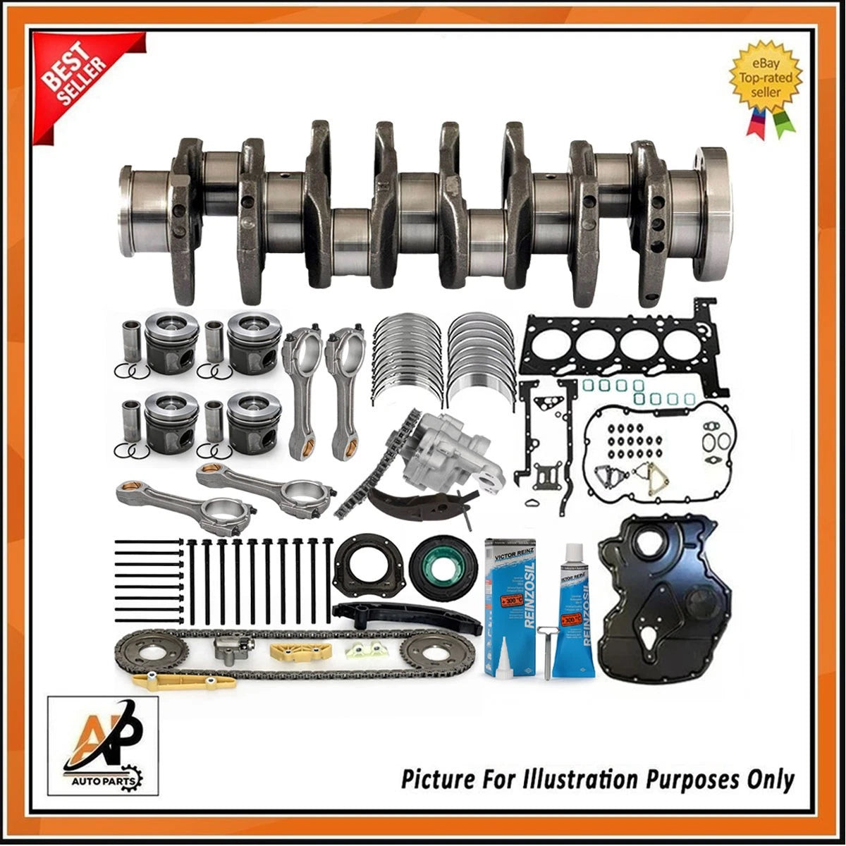 Engine Rebuild Kit for Ford Transit 2.2 TDCi Duratorq FWD (2011–2018)
