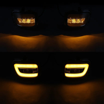 Front LED Turn Signals Clear Lens for Honda Goldwing 1800 GL1800 (2001 - 2017)