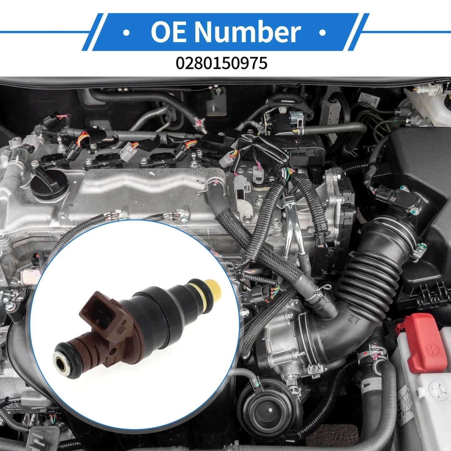 Fuel Injector 2 x No.0280150975 for CHEVROLET Blazer S10 4.1 4WD (1998-1999)