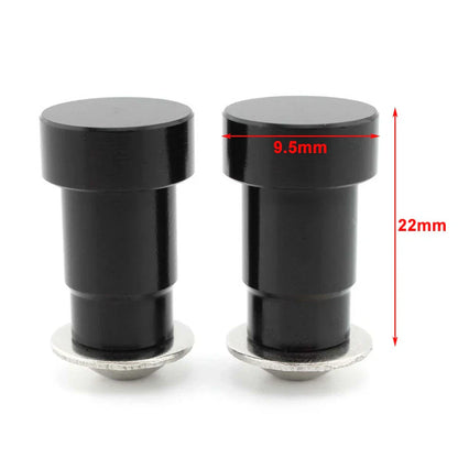 CNC Aluminum Black Mirror Hole Caps Covers for Thruxton