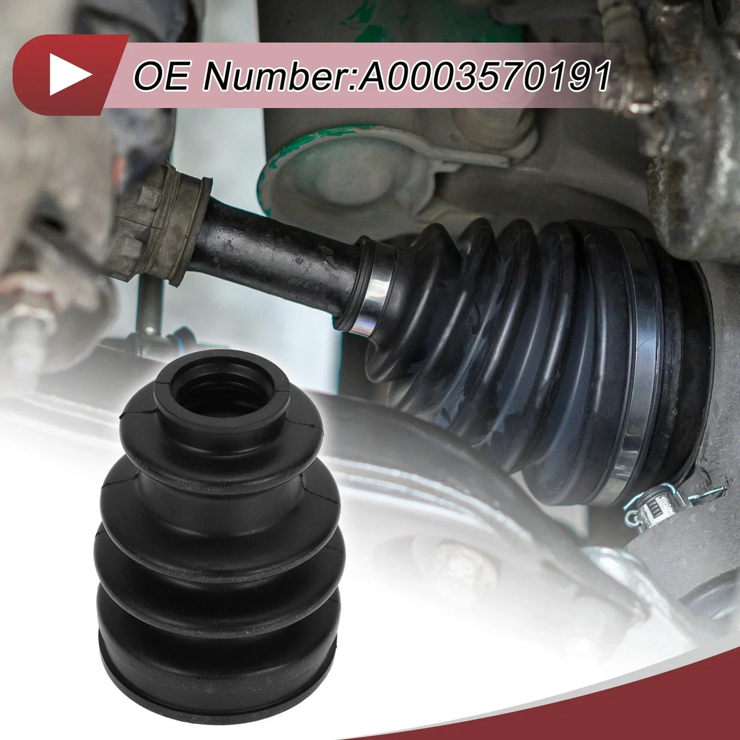 Outer CV Joint Boot Kit w/ Clamps for Mercedes-Benz C350 (2006-2015)