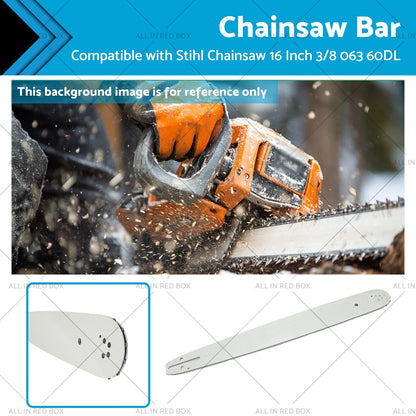 16" Chainsaw Bar 3/8 .063 60DL Links for Stihl Saws