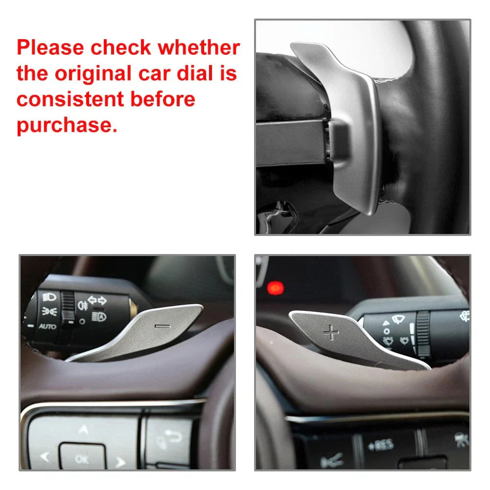 Steering Wheel Shift Paddle Extensions for Lexus RX NX UX LX ES LS RZ LM