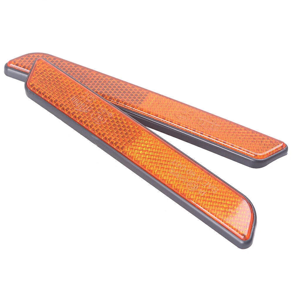 L&R Front Fork Leg Reflectors for Harley Softail Dyna Fatboy Sportster