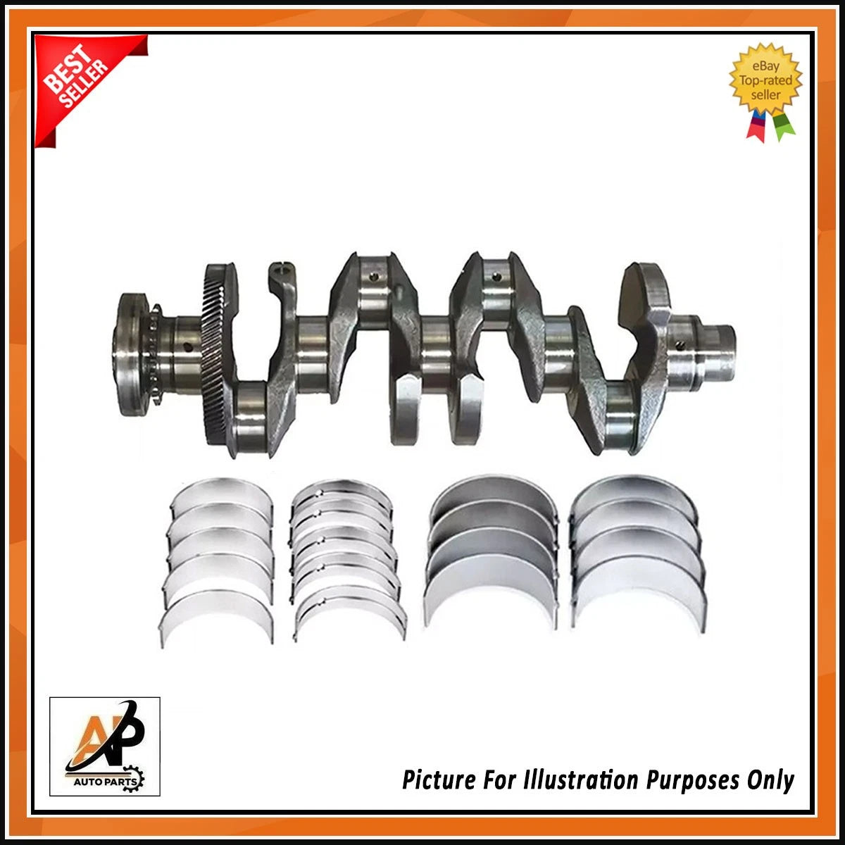 Crankshaft Bearings Set with Timing Chain Kit for Land Rover Discovery (2005–2016)