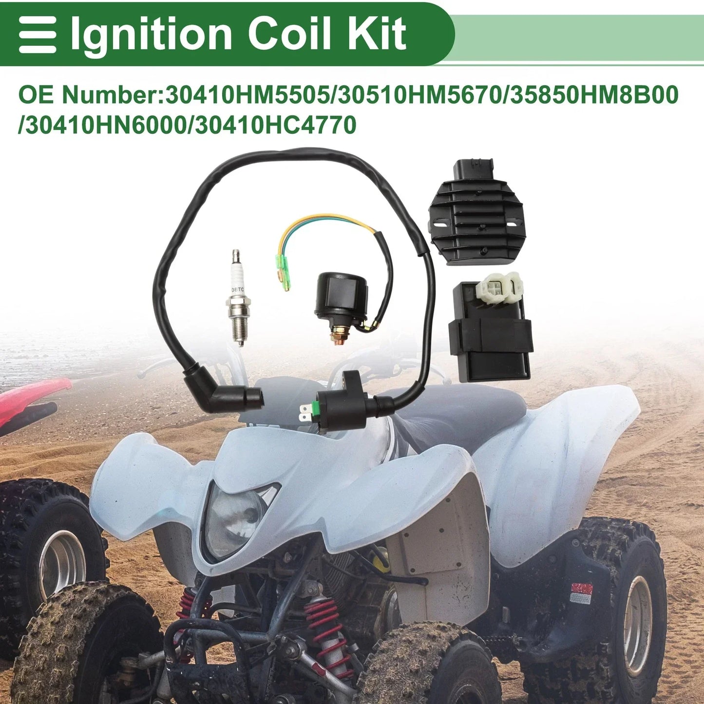 Ignition Coil for Honda TRX250X 2013-2019 (2 x Coils)