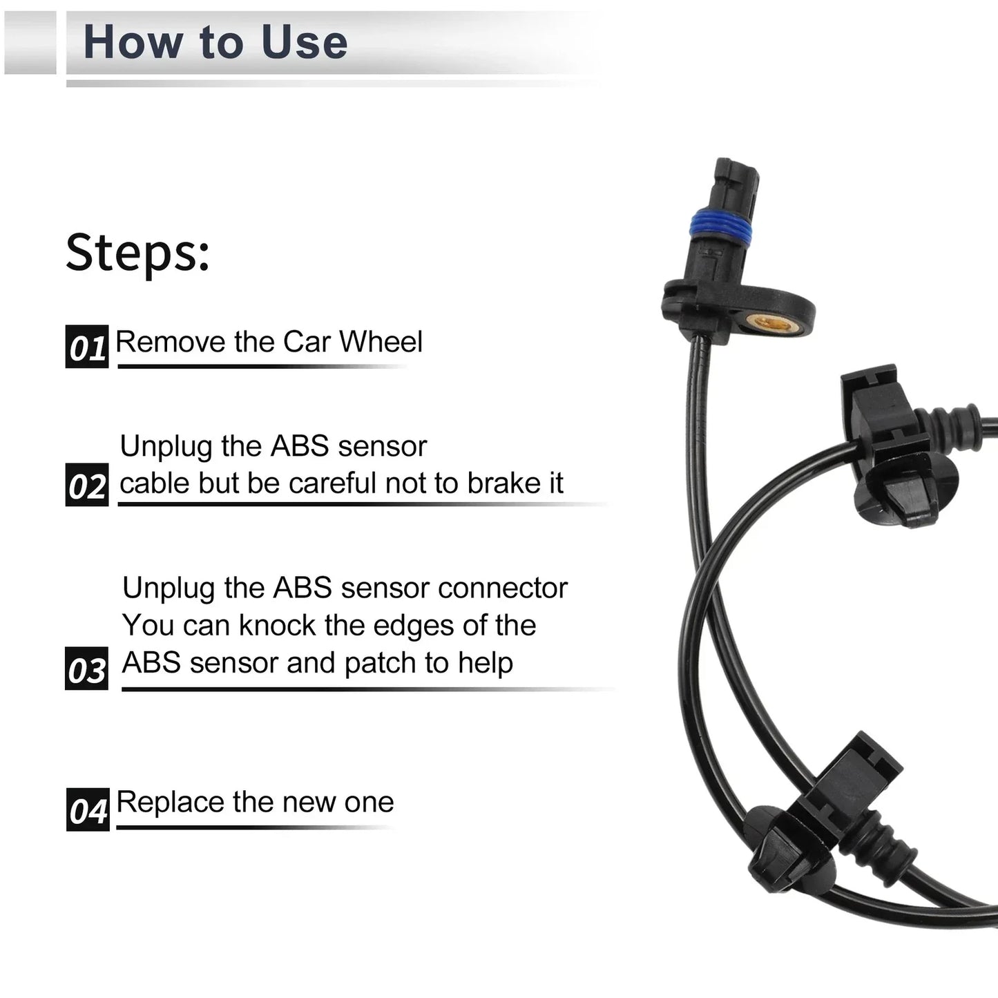 ABS Wheel Speed Sensor for Honda Civic EX LX Rear Left (2006-2011)