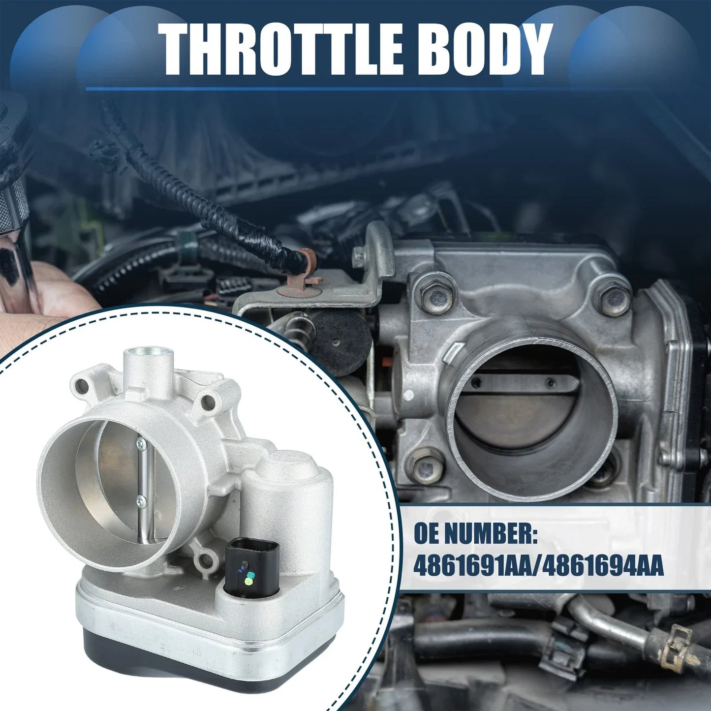 Throttle Body Actuator for Chrysler 300 2.7L 3.5L V6 (2005-2010)