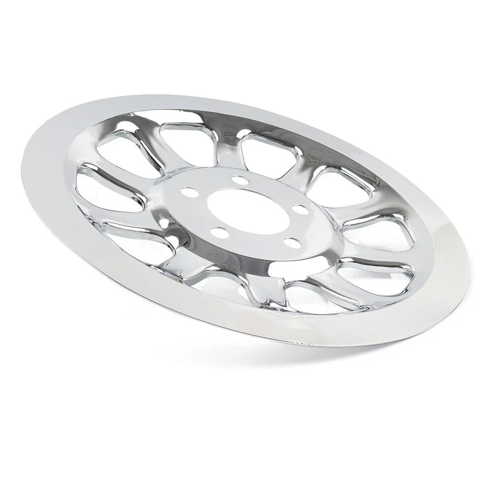 Chrome Outer Rear Pulley Cover Insert for Harley Softail Fat Boy (07-17)