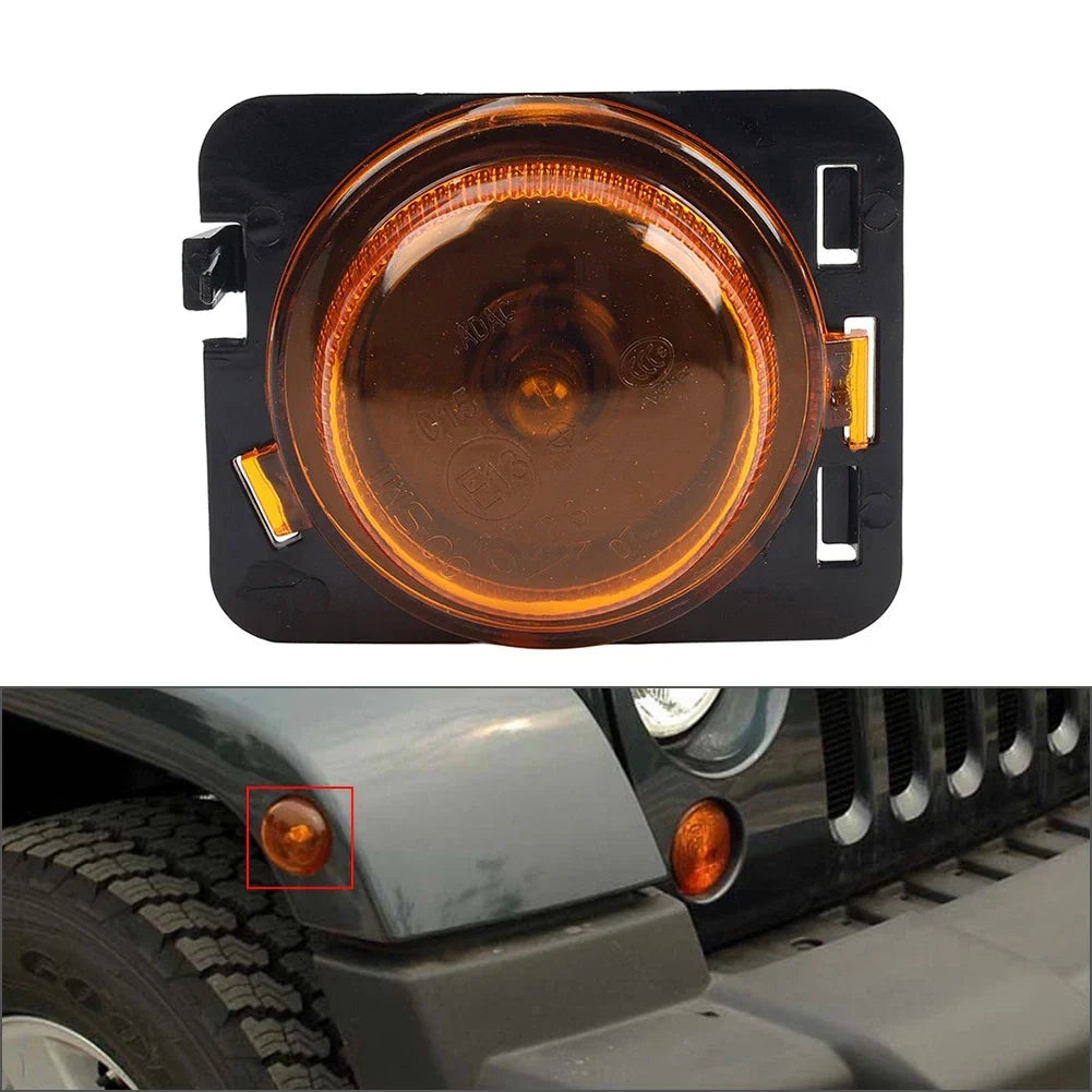 Right Side Marker Turn Signal Light for Jeep Wrangler JK (2007-2018)