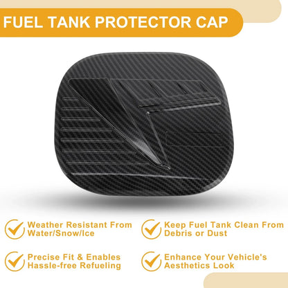 Fuel Tank Door Cap for Hyundai Tucson 2021-2025 Gas Tank Flap Carbon Fiber Black
