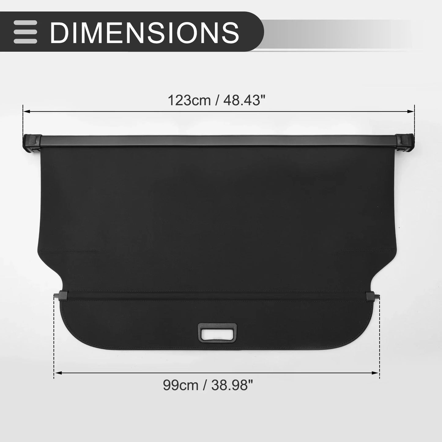 Retractable Cargo Cover for Lexus CT200h Rear Trunk Parcel Shelf (2011-2017)