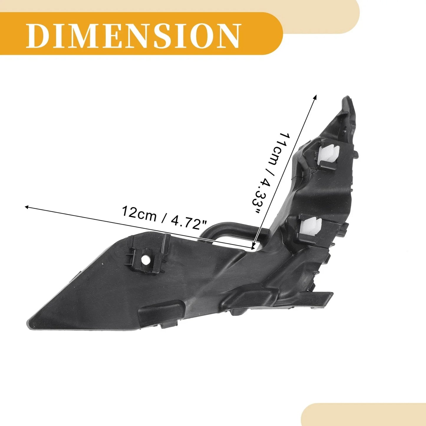 Front Bumper Support Bracket for Hyundai Elantra (2017-2018) 1 Pair