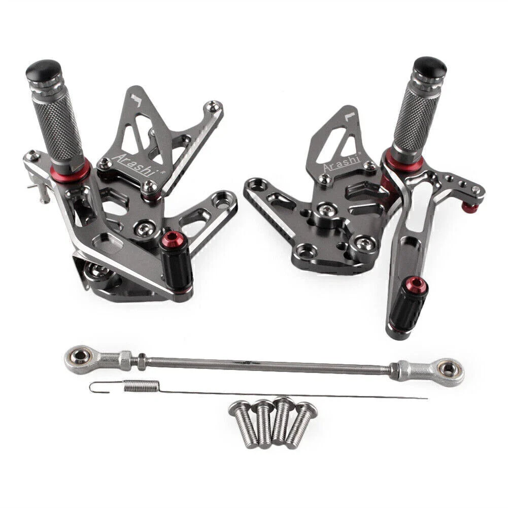Grey Rearset Foot Pegs for Suzuki Hayabusa GSX1300R (1999-2020)