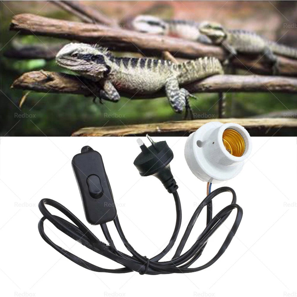 Ceramic Heat UV UVB Lamp Light Holder for Brooder Reptile Tortoise