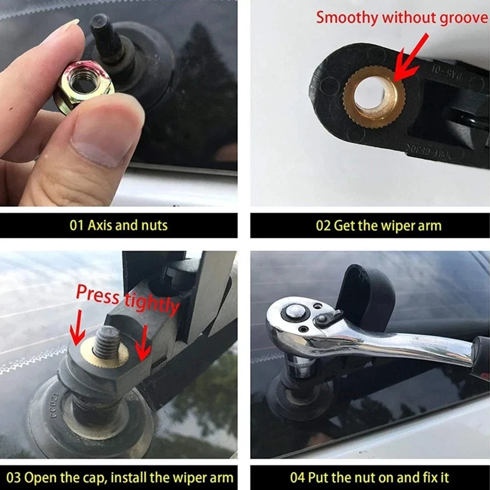 Rear Wiper Arm Blade Set for Hyundai Santa Fe (2006-2012)