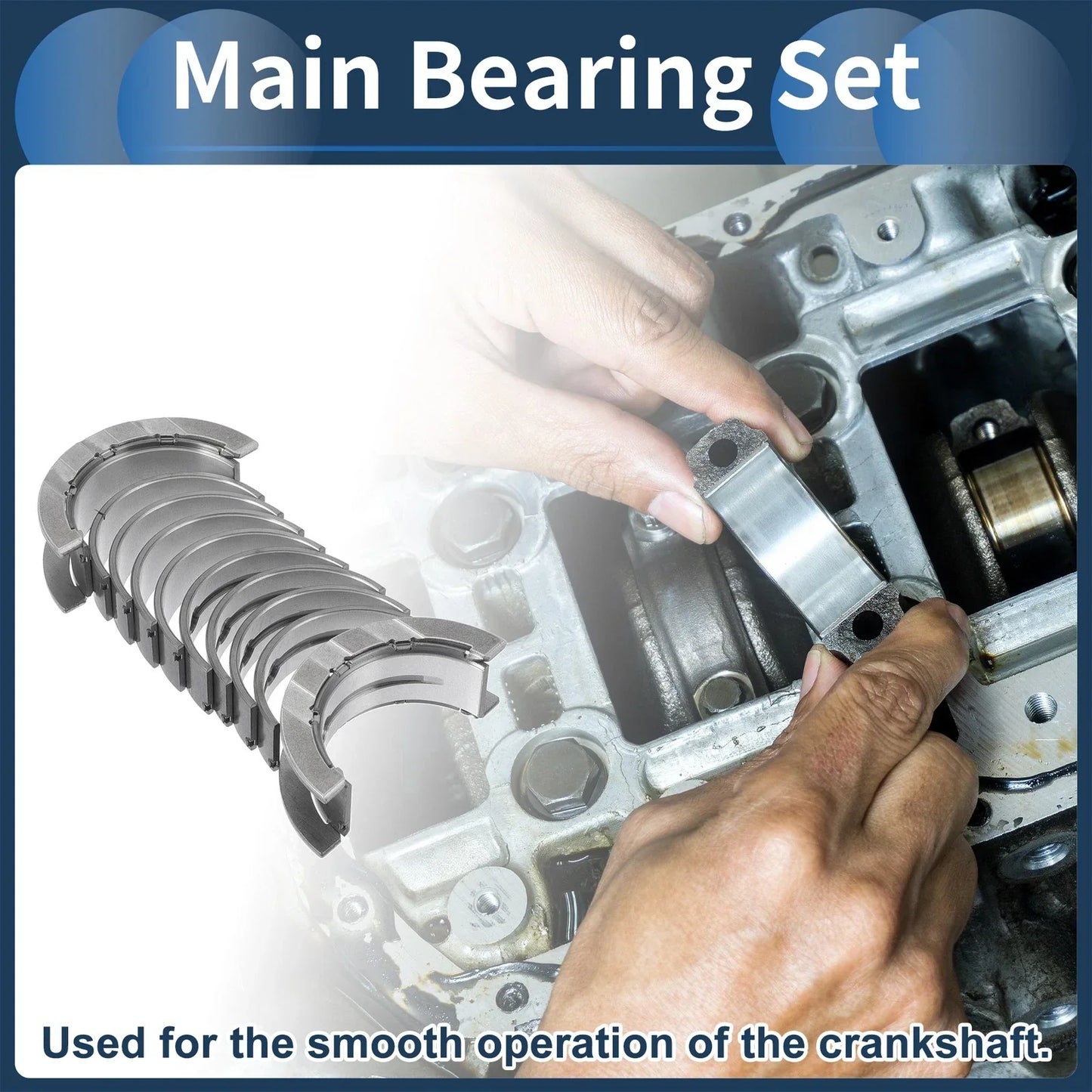 Main Bearing Set for BMW 120i (2017-2020) 10 Pcs