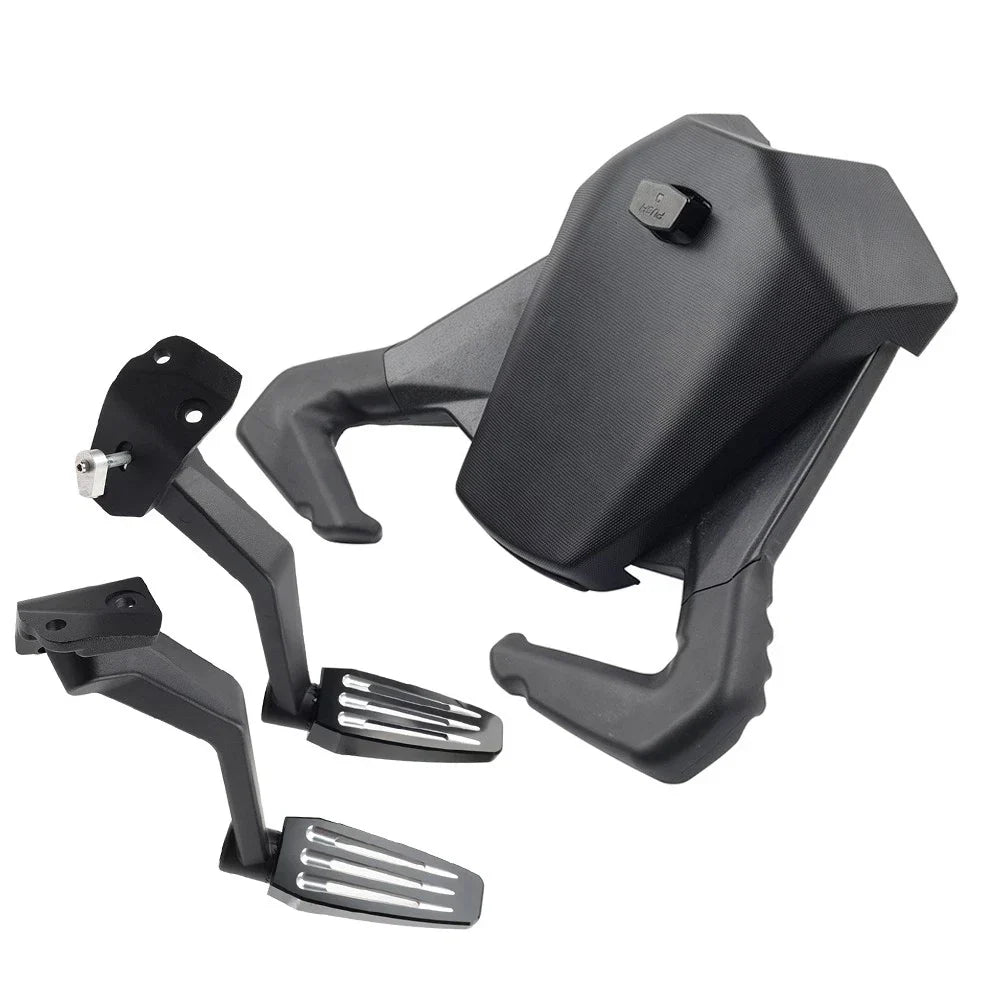 Black Rear Passenger Foot Pegs for Can-Am Ryker 600 900 (2019-2024)