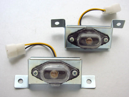 Rear License Plate Lights for Nissan Navara D21 Ute (1997-2001) - 2 x New