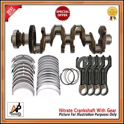 Crankshaft with Engine Rebuild Parts Replacement for BMW N47 2.0D (2007–2017)