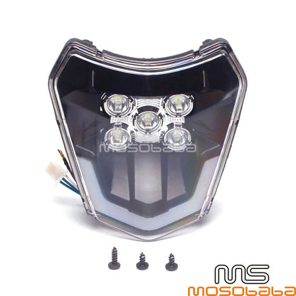 LED Strip Headlight for KTM EXC Six Days 500 450 300 690 Enduro R XC-W (2003-2023)