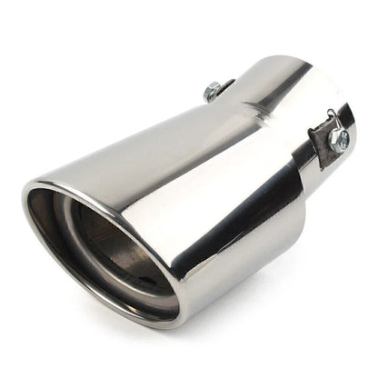 Stainless Steel Exhaust Pipe Tail Muffler Tip for Car Accessories (Curved)