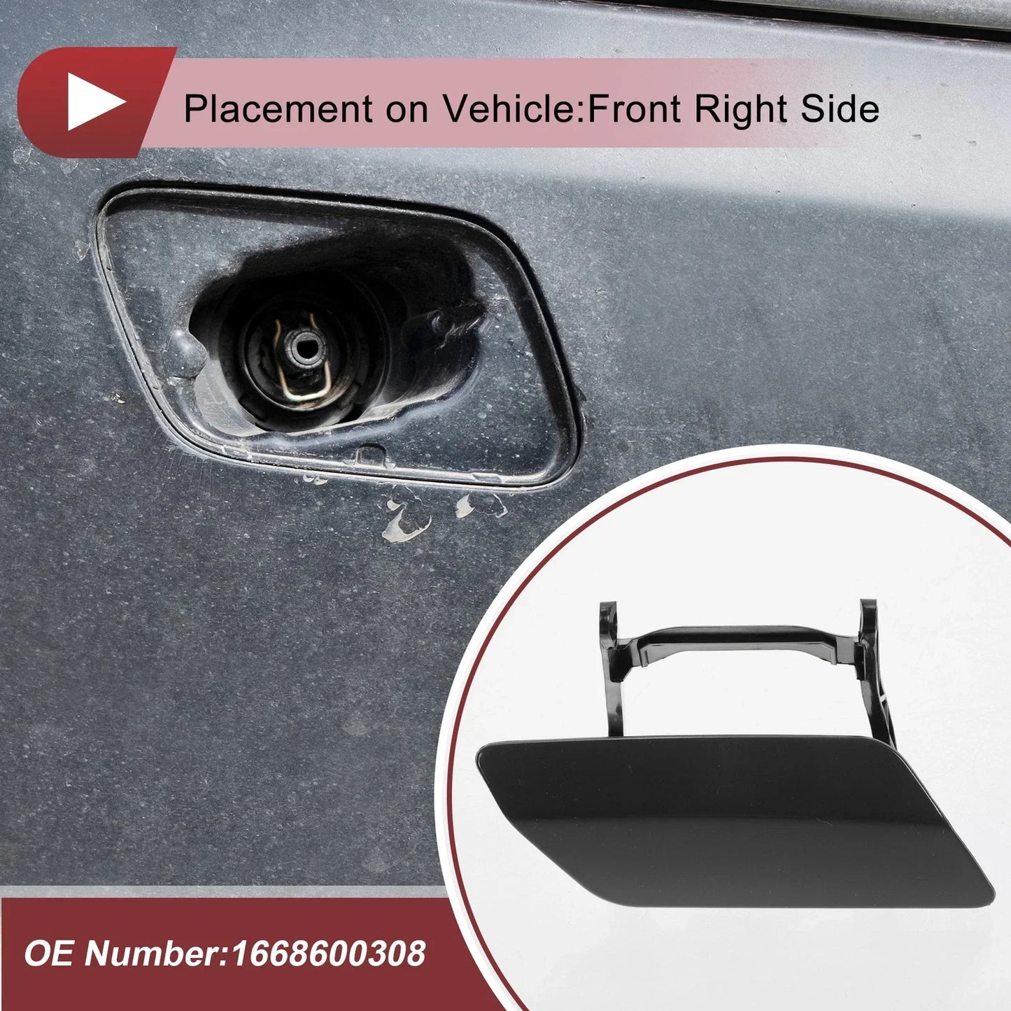 Front Right Washer Nozzle Cover for Mercedes-Benz GL350 (2013-2016)
