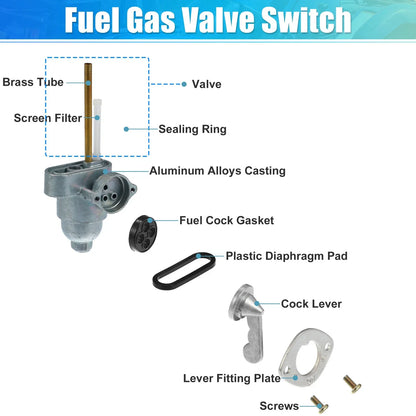 ATV Fuel Gas Tank Petcock Valve for Honda S90 (1965)