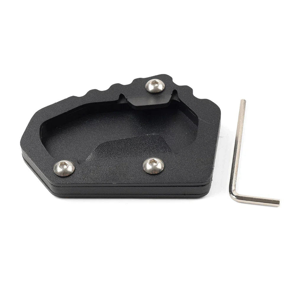 Black Side Stand Enlarge Kickstand Pad for BMW R1300GS (2023-2025)