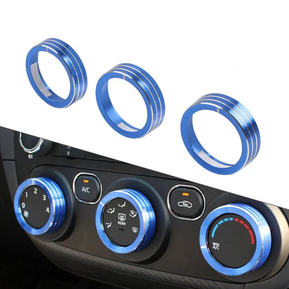 Blue AC Switch Control Knob Ring for Kia Cerato K3 Forte (2017-2018)