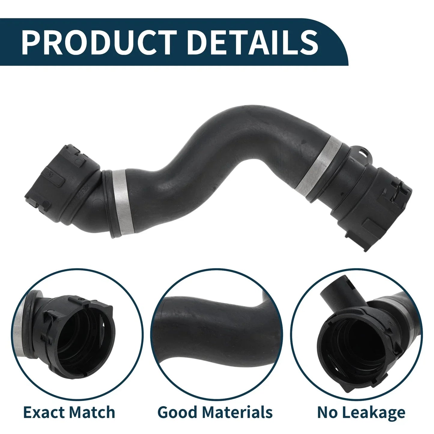 Water Pipes Engine Radiator Coolant Hose for BMW 525i (2006 - 2007)