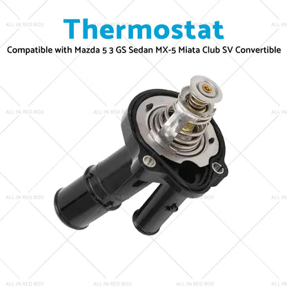Thermostat for Mazda 5 3 GS Sedan MX-5 Miata Club SV Convertible (2007-2009)