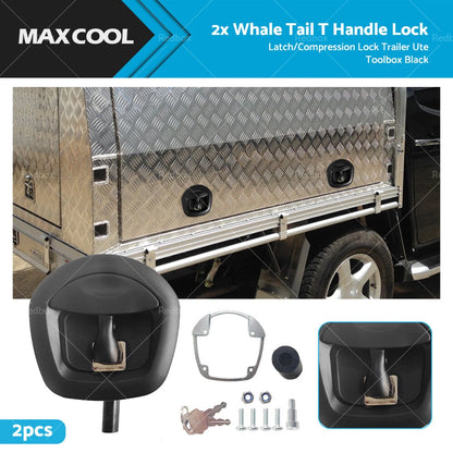 Whale Tail T Handle Lock Latch for Ute Canopy Trailer Toolbox