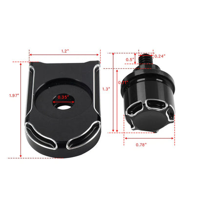 Rear Mudguard Seat Bolt Screw & Knob Cover for Harley Touring (1996-2024)