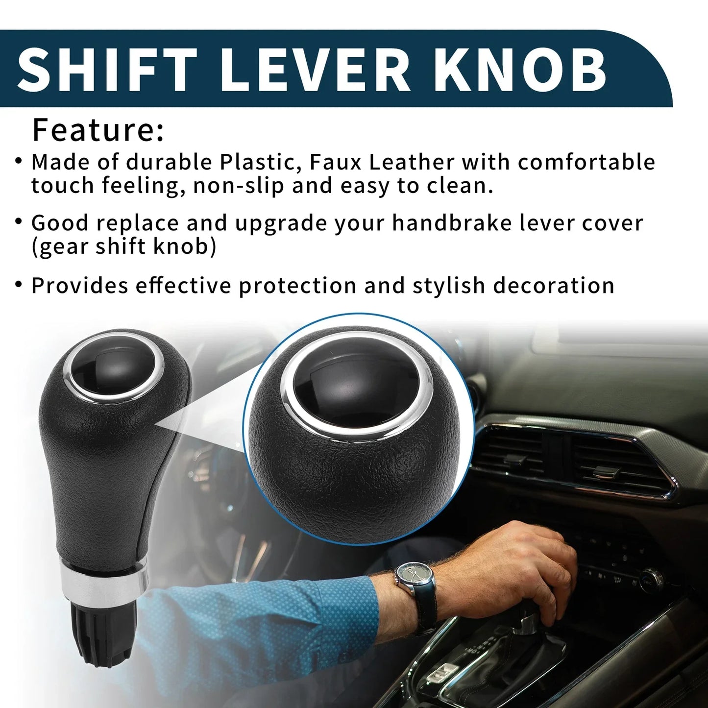 Automatic Gear Shifter Knob for Mercedes-Benz E-Class (2009-2016) Black