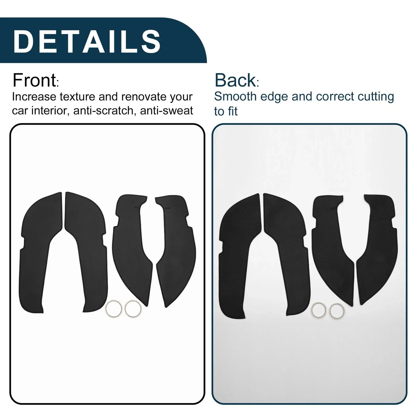 Car Door Leather Anti Kick Pad Sticker for Mercedes-Benz C Class (2022)
