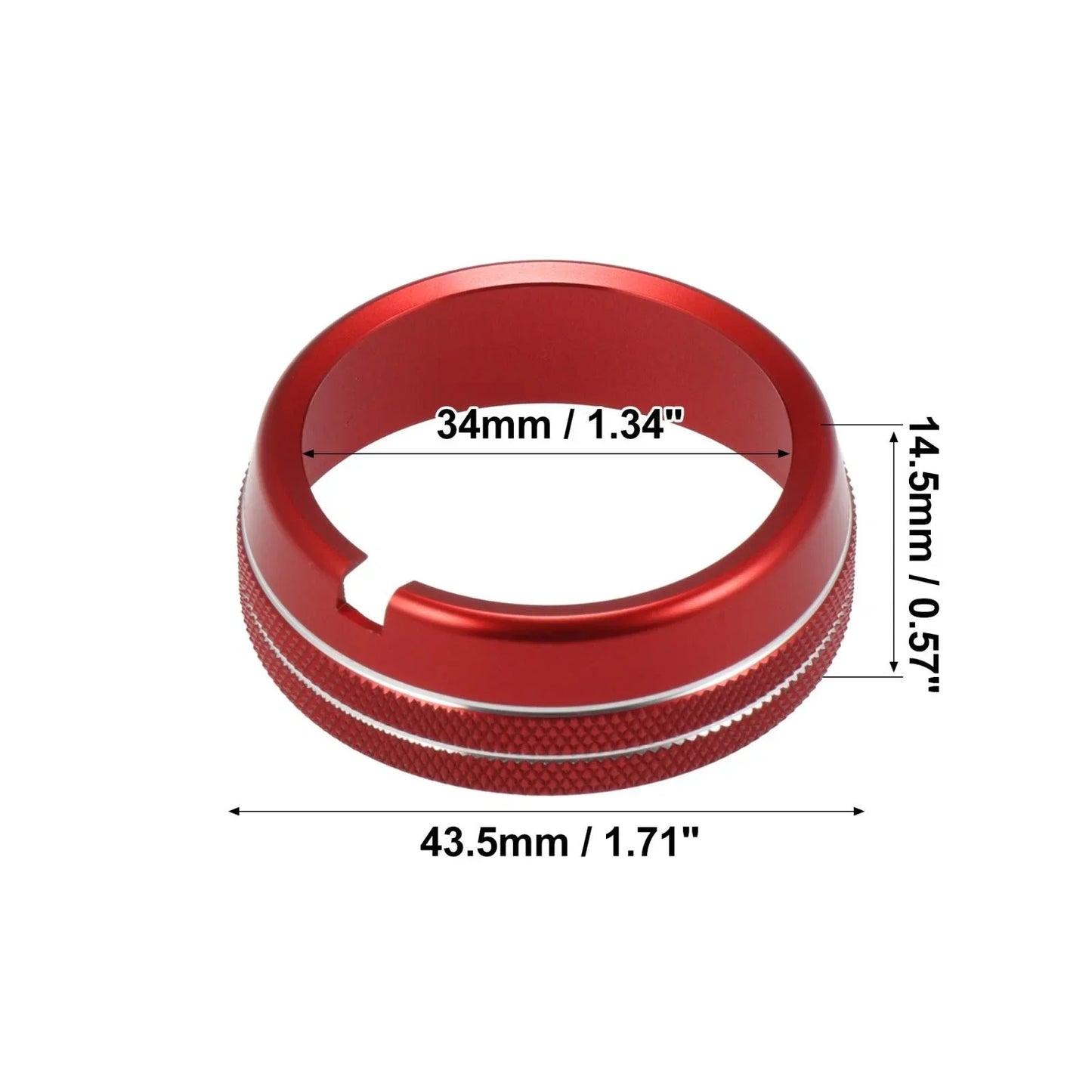 Headlight Switch Button Knob Trim Cover for Dodge Ram 2010-2017 Red